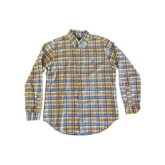 Ralph Lauren Polo Men's Button up Plaid Collared Shirt. Classic Fit. Large. - Picture 1 of 4